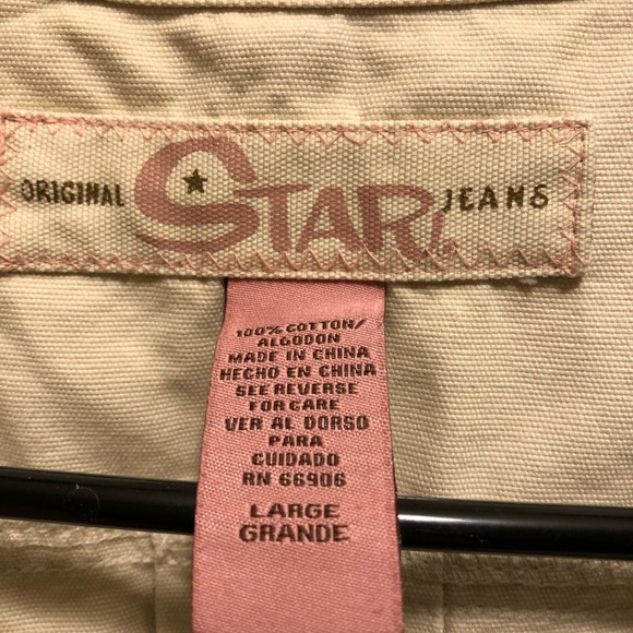 ORIGINAL STAR JEANS JEAN JACKET NWOT - Picture 3 of 3